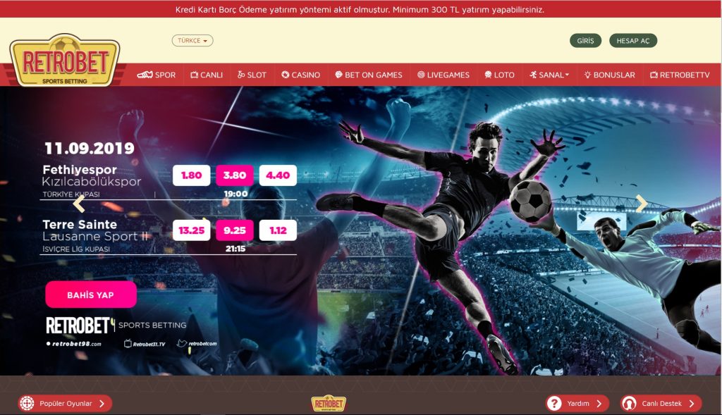 Retrobet bahis turkuye